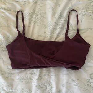 Adanola Sports Bra ❣️ Dark Cherry Ultimate Twist Back Bra ❣️